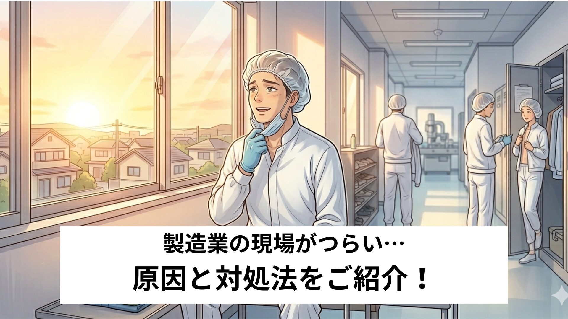 製造業の現場がつらい…。原因と対処法をご紹介!