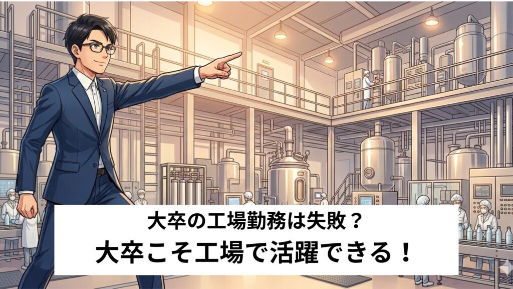 大卒の工場勤務者が辞めたいと感じる理由