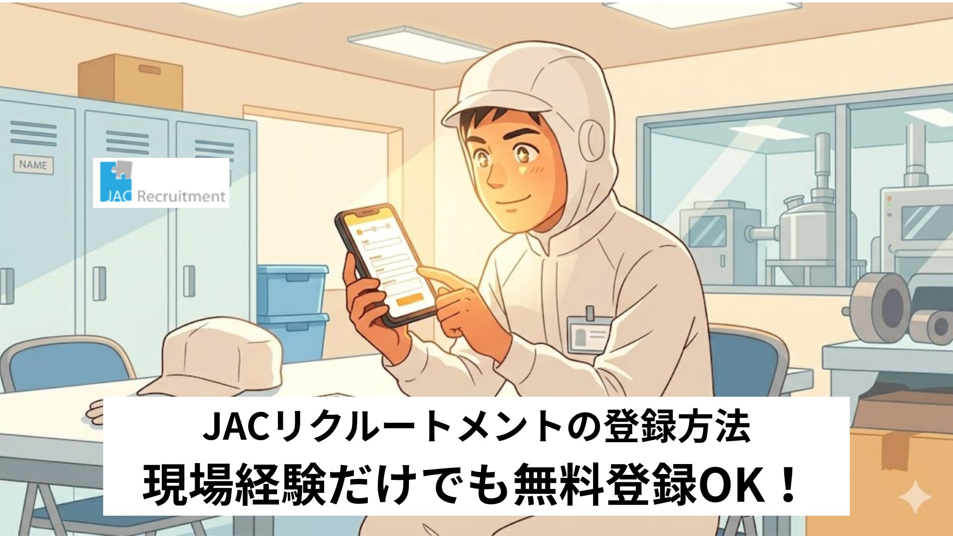 JACリクルートメントの登録方法を解説！