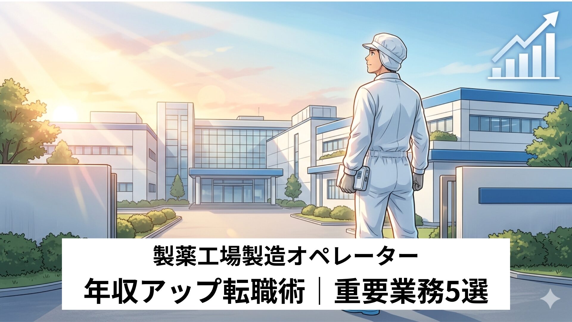 製薬工場オペレーターの年収アップ転職術