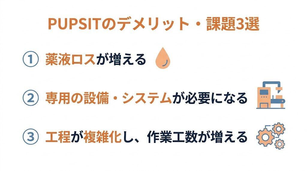 PUPSITのデメリット・課題3選